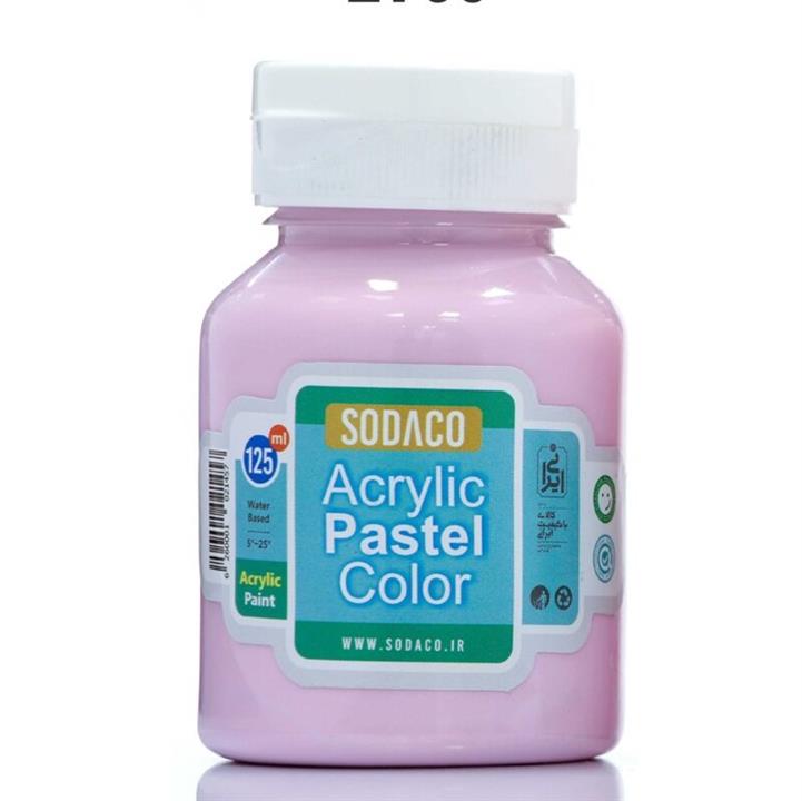 رنگ اکریلیک پاستلی 125 میل بنفش رز کد acrylic PASTEL 2769